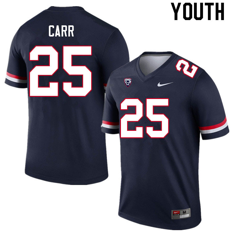 Youth #25 Javione Carr Arizona Wildcats College Football Jerseys Sale-Navy